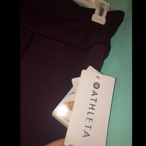 NEW WITH TAGS!!- high rise purple athleta leggings